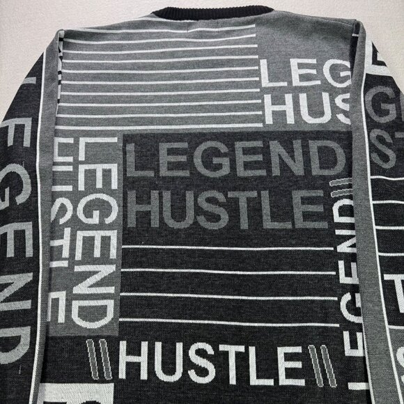 Diamond Stash Sweater Mens L Legend Hustle Crewneck Pullover Long Sleeves - Picture 4 of 7